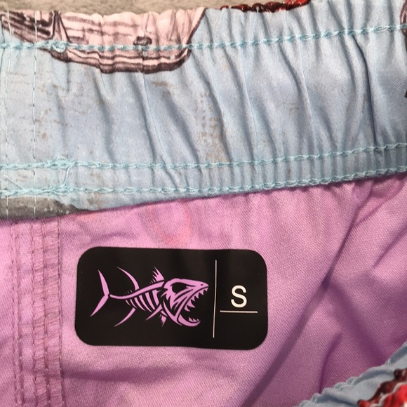 Psycho Tuna Classic Cars Swim Trunks Size Small New - Picture 6 of 11